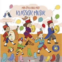 En farverig musikbog med klassiske melodier, illustreret til blinde og svagsynede børn, der ønsker en rig lydoplevelse gennem musik og billeder.