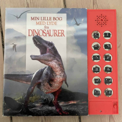 Børnevenligt bogværk med arbejdende lydknapper om dinosaurer.