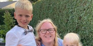 Børn: Christina og Søren tog chancen Christina Munkesø med sine to børn