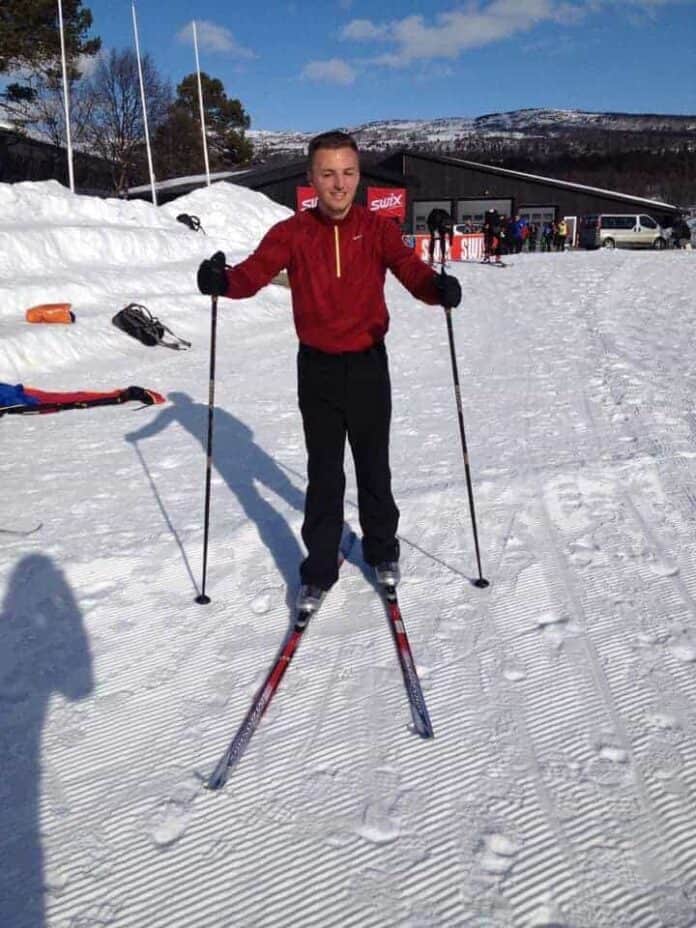 Edis Adilovic på ski