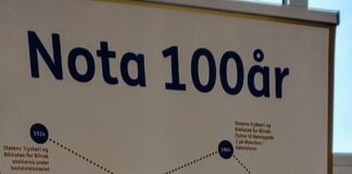 Nota fejrer 100 års jubilæum Visuel tidstavle, hvor begivenheder i Notas Historie er forbundet med streger