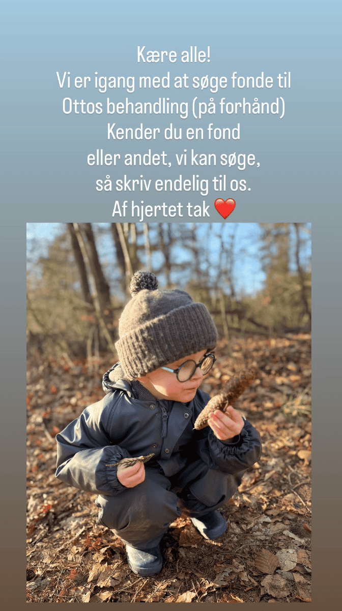 Billedet er et screenshot af et opslag, Karen lavede p&aring; Instagram i for&aring;ret, hvori hun fort&aelig;ller venner og bekendte om &oslash;nsket om at kunne f&aring; Ottos genfejl behandlet. 