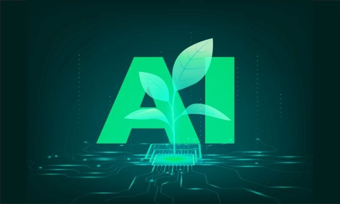 grafisk billede af bogstaverne AI som forkortelse for Artificial Intellegence - kunstig intelligens